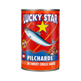 LUCKY STAR PILCHARDS SWEET CHILLI 400G TIN