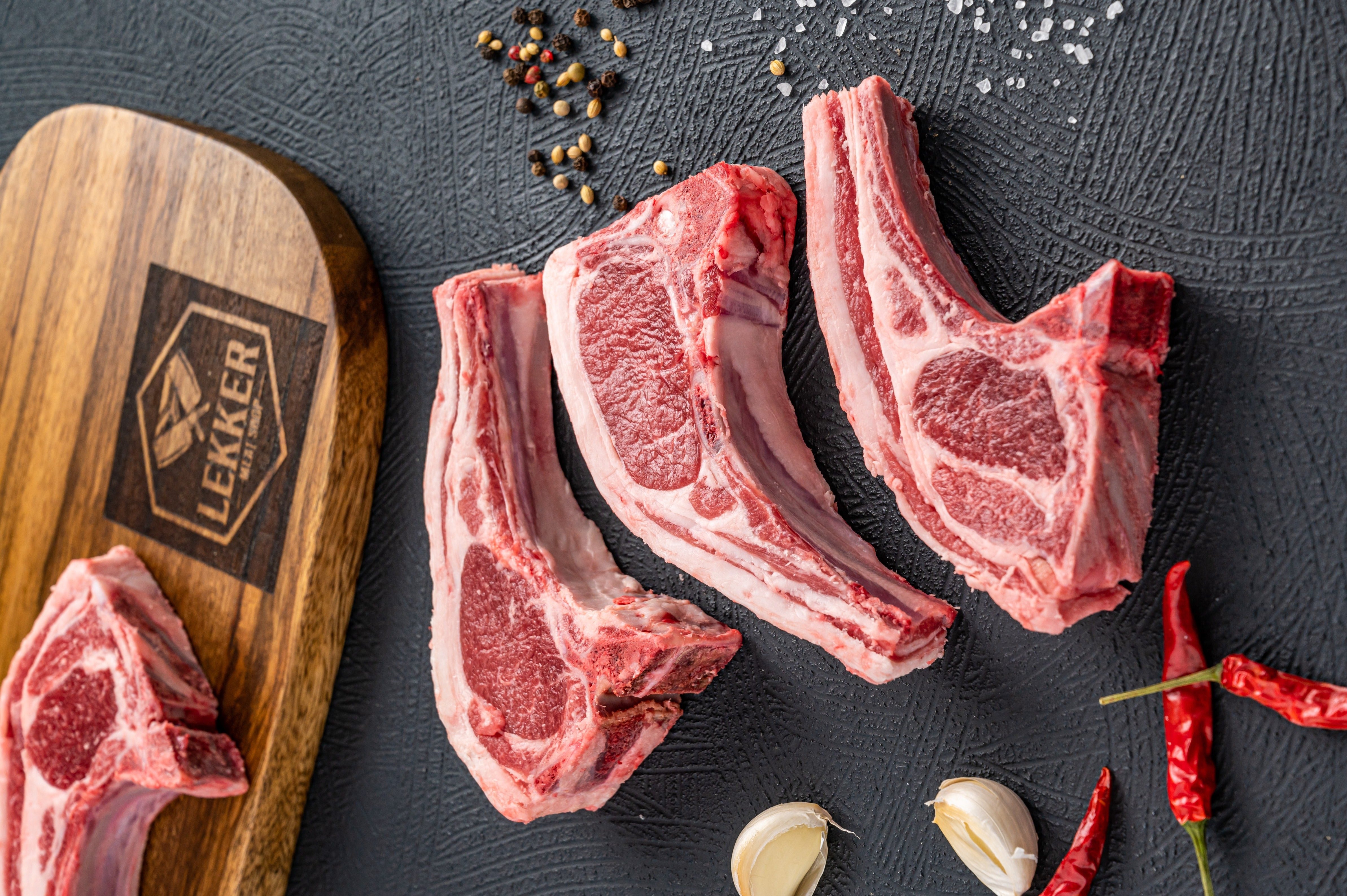 LAMB RIB CHOPS (CHOOSE FLAVOUR & WEIGHT)