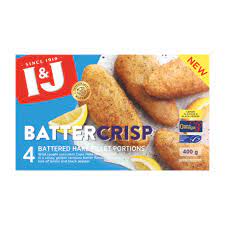I&J Battercrisps Lemon Flavour & Black Pepper 400 g
