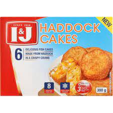 I&J FISH CAKES 300G HADDOCK