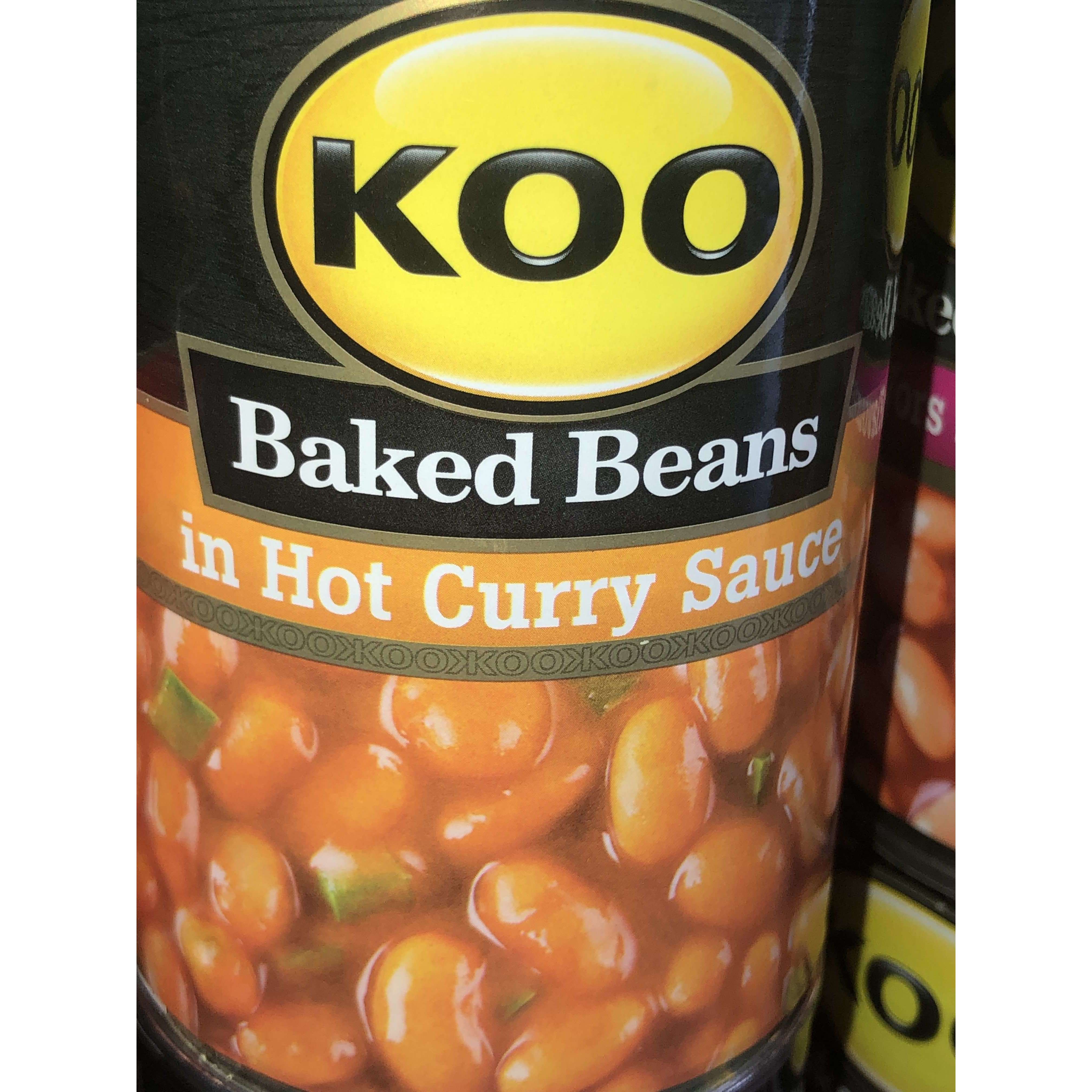 KOO BAKED BEANS 410G CURRY SAUCE