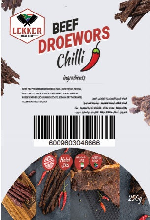 BEEF DROEWORS CHILLI (CHOOSE WEIGHT)