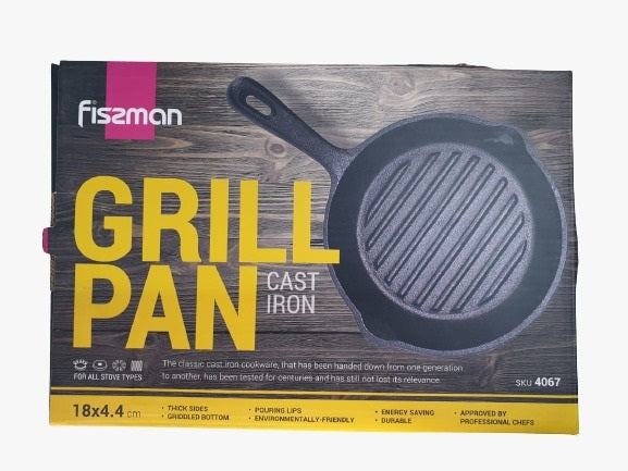 FISSMAN GRILL PAN 18X4.4 CM
