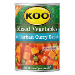 KOO MIXED VEGETABLES DURBAN CURRY SAUCE 410G