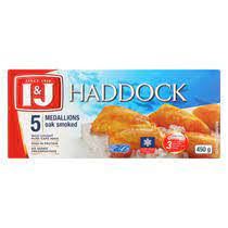 l&J FISH HADDOCK MEDALLIONS 450G