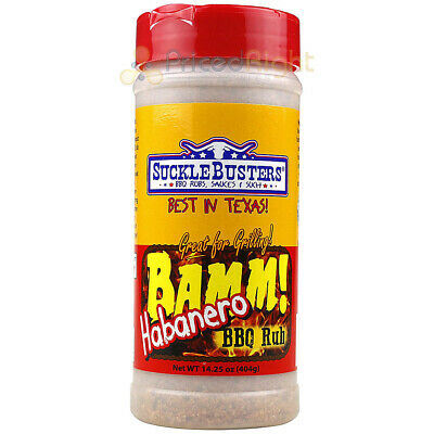 SUCKLE BUSTERS BEST IN TEXAS BAMM HABANERO SWEET HEAT BBQ RUB