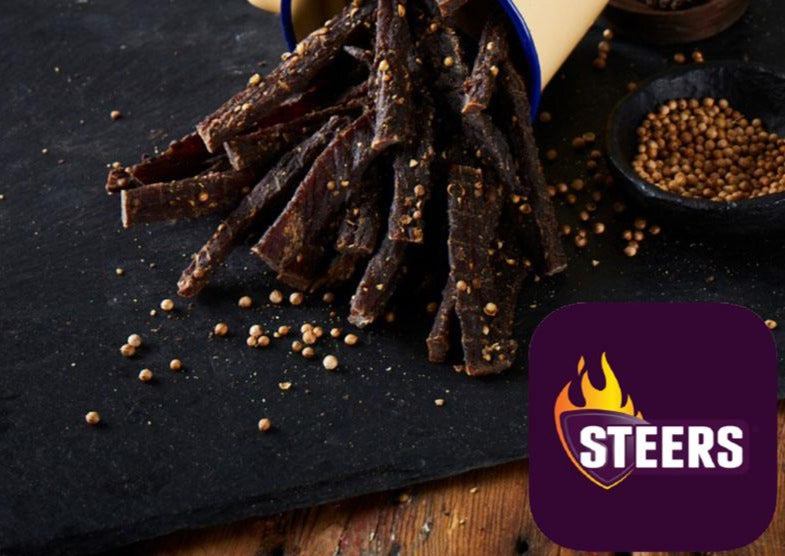BEEF BILTONG STICKS STEERS TRADITIONAL (CHOOSE WEIGHT)